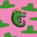 REDY – Εμαγιέ καρφίτσα Croc